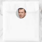 Blijf nieuwsgierig ronde sticker (Tas)