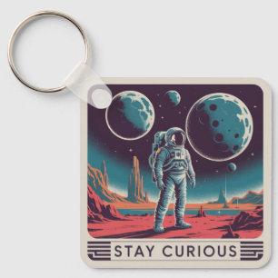 Blijf nieuwsgierig sleutelhanger