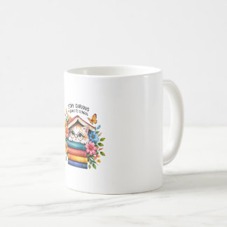 Blijf Nieuwsgierig Terug naar School Lezen Design Koffiemok