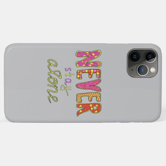 Blijf nooit alleen Case-Mate iPhone case (Achterkant (horizontaal))