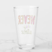 Blijf nooit alleen glas (Achterkant)