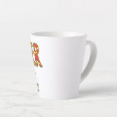 Blijf nooit alleen latte mok (Rechterhoek)