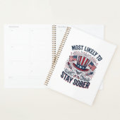 Blijf Nuchter Patriottisch Vintage Vuurwerk Shirt Planner (Display)