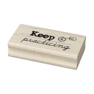 Blijf oefenen Rubber Stamp voor leraren (UK) Rubberstempel