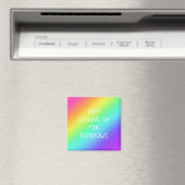 "Blijf omhoog kijken naar Regenbogen" Magneet (Insitu (Vaatwasser))