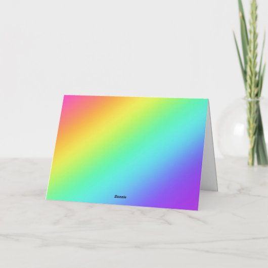 Blijf omhoog kijken naar regenbogen Wenskaart Kaart (Achterkant)