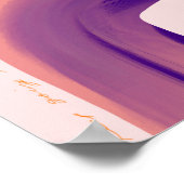 "Blijf onderweg" Abstract bewegingsontwerp Poster (Hoek)