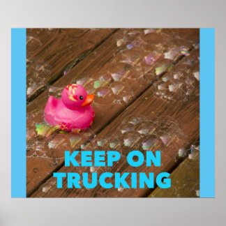 Blijf onderweg - grappig Motivatie Poster