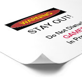 Blijf onderweg van gamer Poster (Hoek)