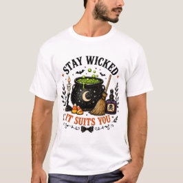 Blijf ondeugend, het staat je Halloween T-shirt