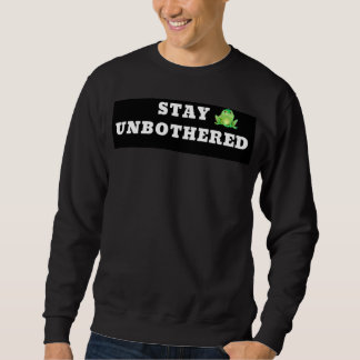 Blijf Ongestoord Heren Hoodie – Cool Minimalistisc Trui