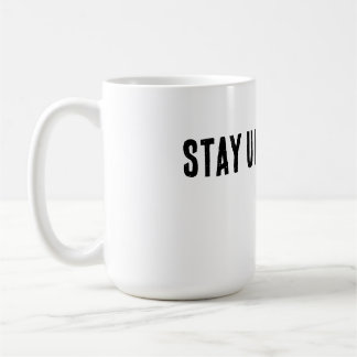 Blijf Ongestoord Minimalistische Typografie T-Shir Koffiemok