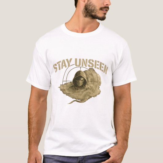 Blijf Onzichtbaar Tactisch T-Shirt (Voorkant)