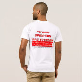 Blijf op 100 meter afstand... t-shirt (Achterkant volledig)