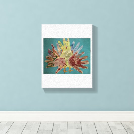 Blijf op Canvas Afdruk (Insitu (Houten vloer))