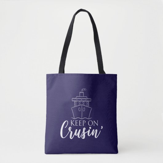 Blijf op cruise tote bag (Voorkant)