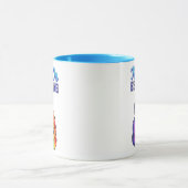 Blijf op de Believin Unicorn Rainbow Poop Mok (Midden)