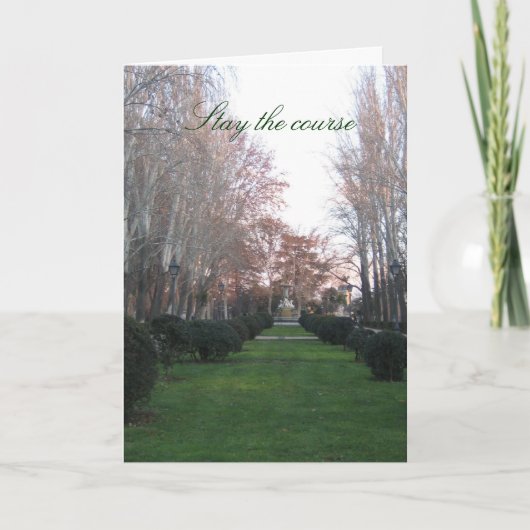 Blijf op de cursuskaart kaart (Voorkant)