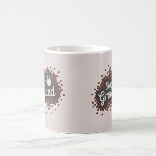 Blijf op de grond koffiemok (Center)