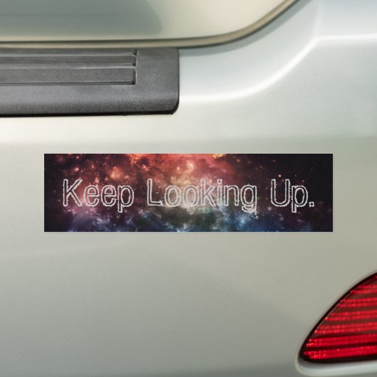 "Blijf op de hoogte" Bumpersticker II (Op auto)