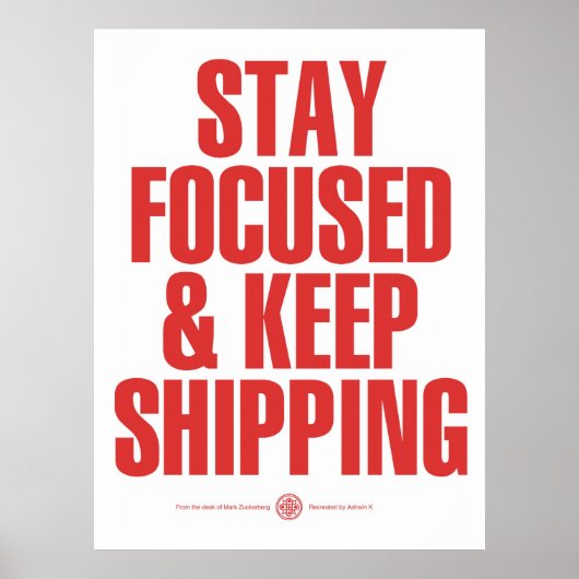 Blijf op de hoogte en blijf verzendkosten poster (Voorkant)