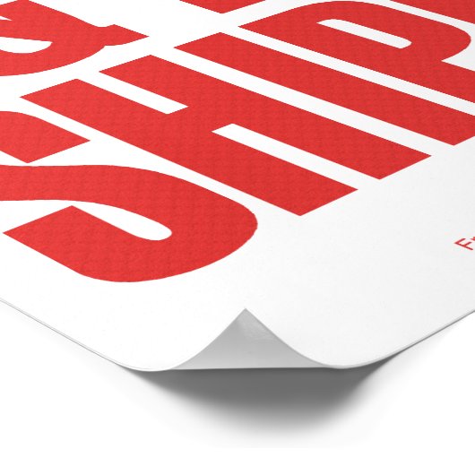 Blijf op de hoogte en blijf verzendkosten poster (Hoek)