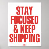 Blijf op de hoogte en blijf verzendkosten poster (Voorkant)