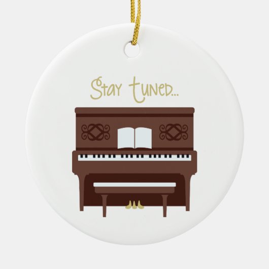 Blijf op de hoogte keramisch ornament (Voorkant)