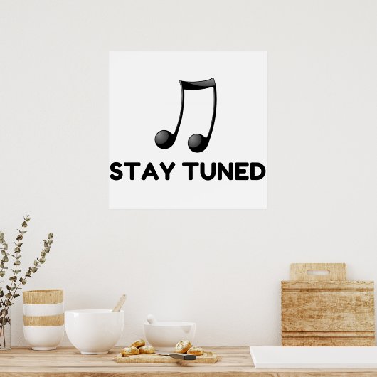 Blijf op de hoogte poster (Keuken)