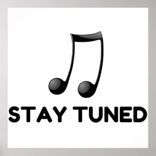 Blijf op de hoogte poster