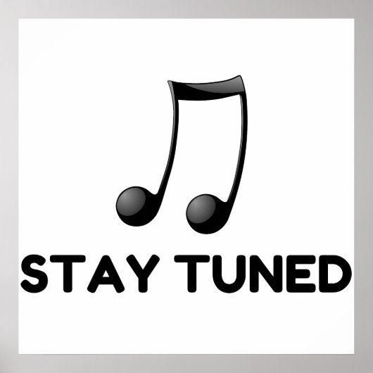 Blijf op de hoogte poster (Voorkant)