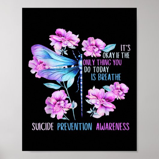 Blijf op de hoogte van Dragonfly Semicolon Suicide Poster (Voorkant)