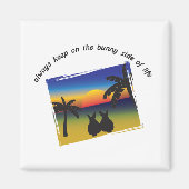 Blijf op de konijnenzijde van het leven magneet (Voorkant)