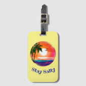 Blijf op de koudedag bagagelabel (Voorkant (verticaal))