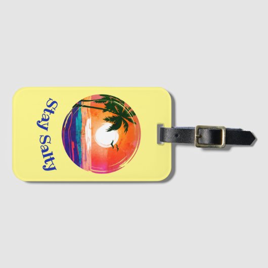 Blijf op de koudedag bagagelabel (Voorkant (horizontaal))