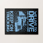 Blijf op de markt met 18 Wheeler Blue   Legpuzzel (Horizontaal)