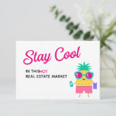 Blijf op de markt voor Cool Fun Summer Realtor (Staand voorkant)