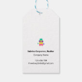 Blijf op de markt voor Cool Fun Summer Realtor Cadeaulabel (Achterkant)