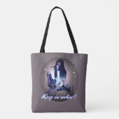 Blijf op de rockin. Schoudertas Tote Bag (Achterkant)