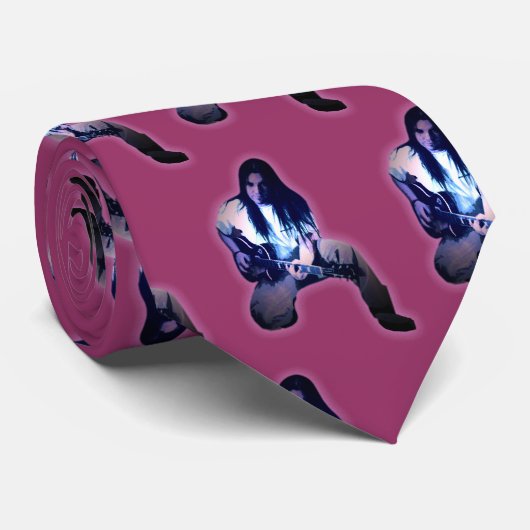 Blijf op de rockin. stropdas (Opgerold)