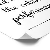 Blijf op de stoel zitten afdrukken poster (Hoek)