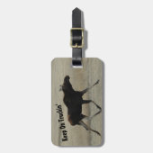 Blijf op de Tuckin' Moose Bagagelabel (Voorkant verticaal)