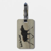 Blijf op de Tuckin' Moose Bagagelabel (Achterkant verticaal)
