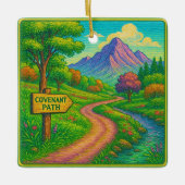 Blijf op het Covenant-pad Keramisch Ornament (Voorkant)