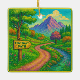 Blijf op het Covenant-pad Keramisch Ornament