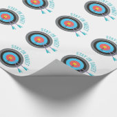 Blijf op het doel cadeaupapier (Hoek)