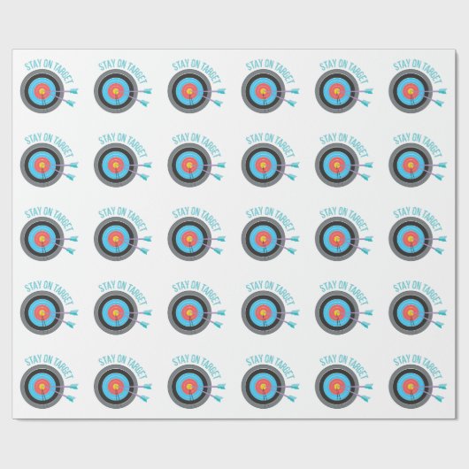 Blijf op het doel cadeaupapier (Vlak)