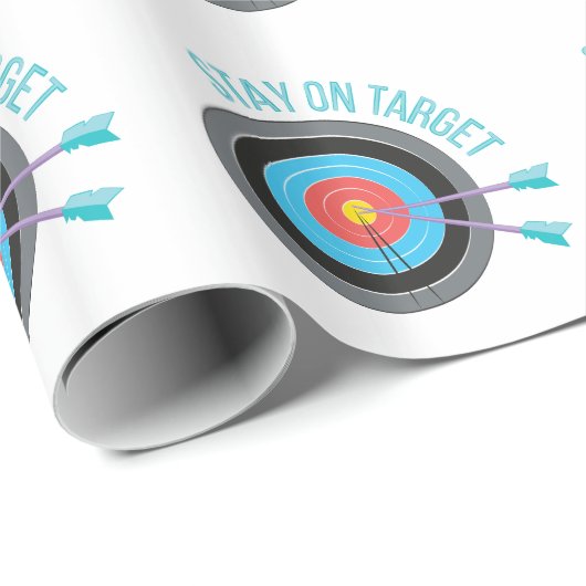 Blijf op het doel cadeaupapier (Rol Hoek)