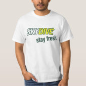 Blijf op het T-shirt Skydiver (Voorkant)
