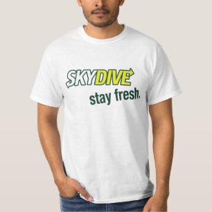 Blijf op het T-shirt Skydiver